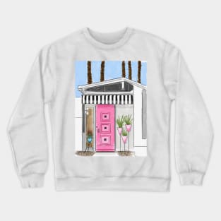 Palm Springs Pink Door Crewneck Sweatshirt